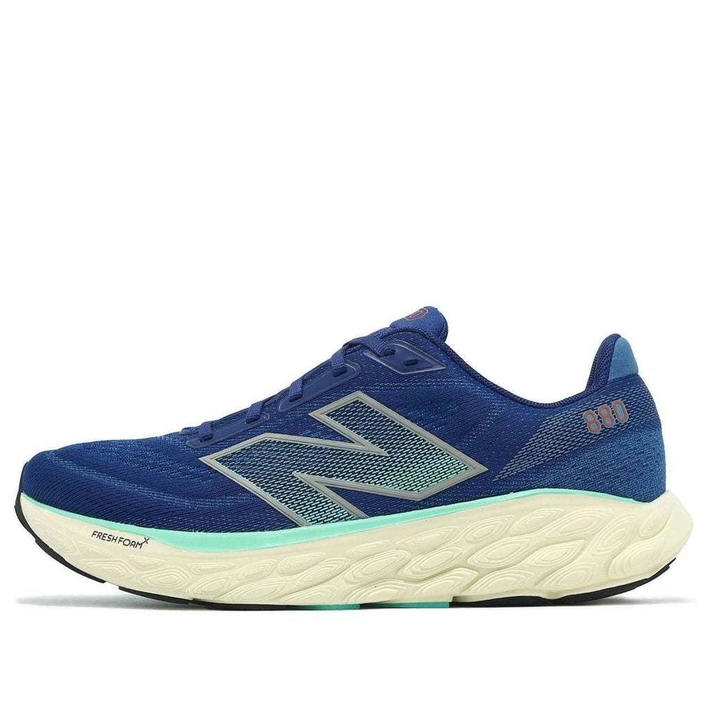 New Balance Men's Fresh Foam X 880v14 Shoe - Inkwell with Cyber Jade and Dark Silver Metallic