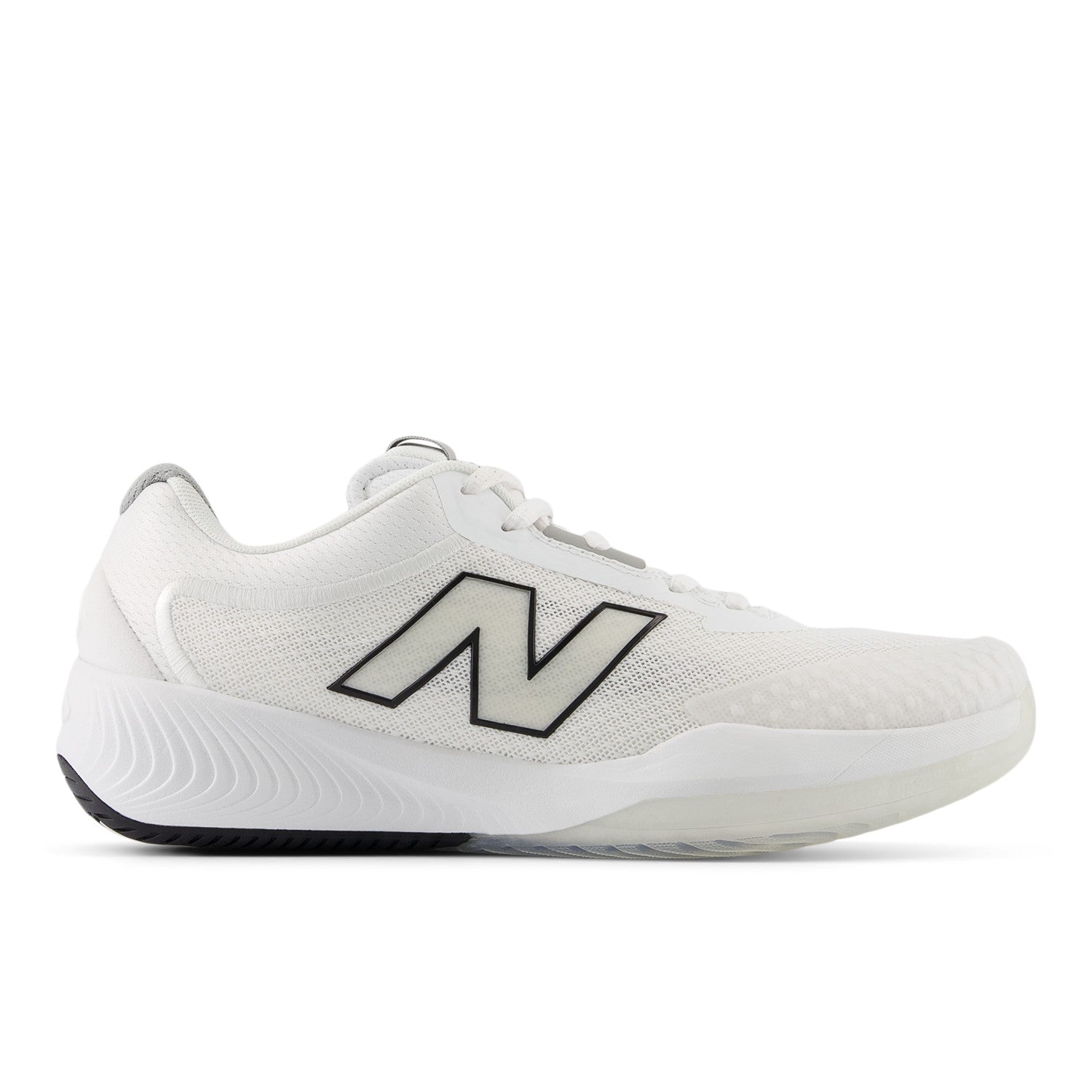 New Balance Women's FuelCell 996v6 Pickleball Shoes - White with Black and Team Red