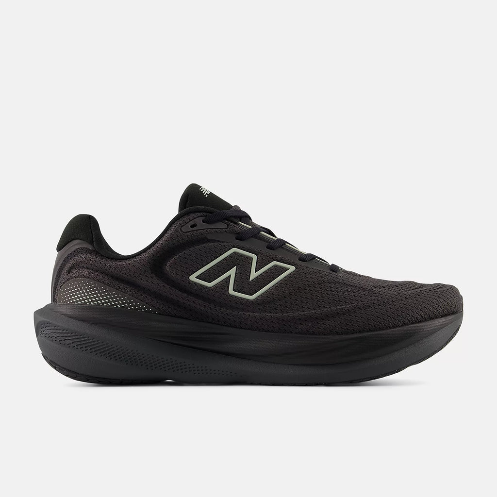 New Balance Men's Fresh Foam X 1080v15 Running Shoe - Black with Faded Black and Olivine
