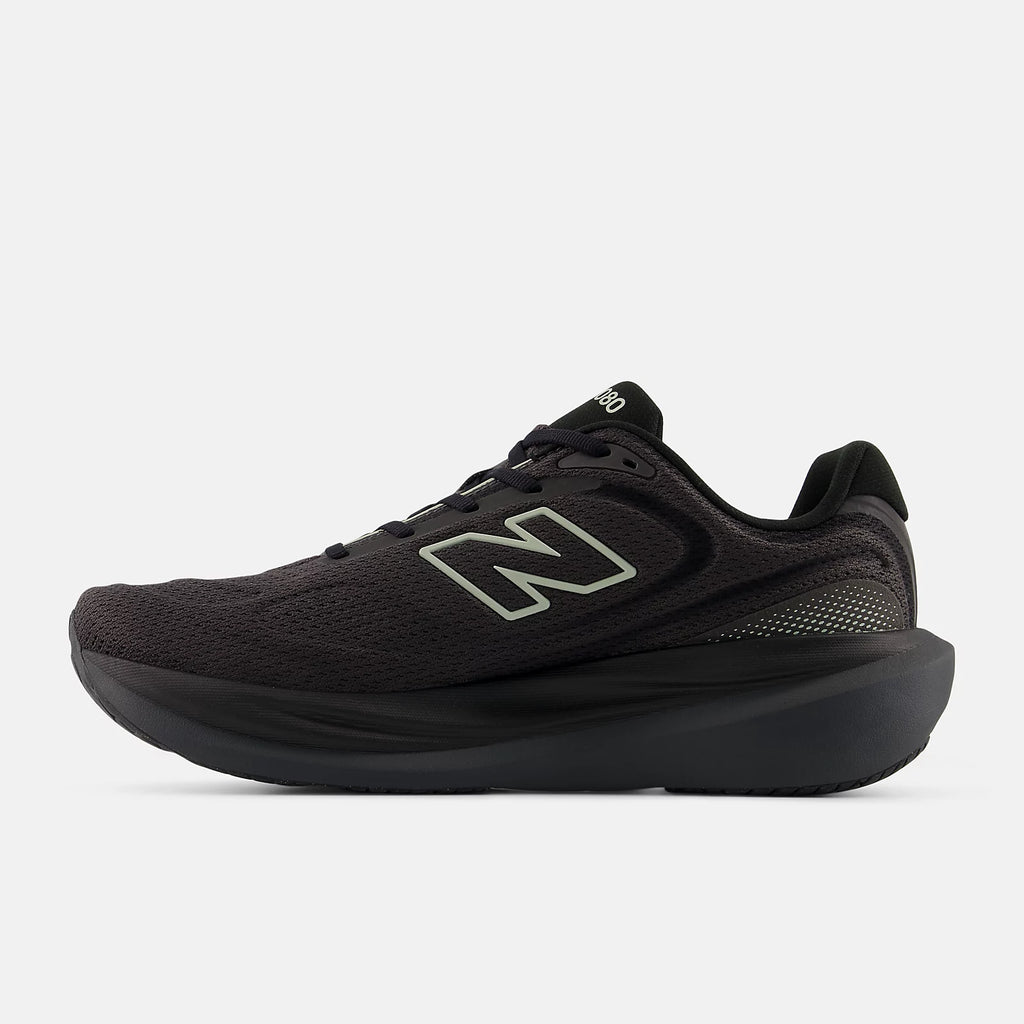 New Balance Men's Fresh Foam X 1080v15 Running Shoe - Black with Faded Black and Olivine