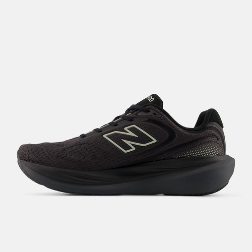 New Balance Men's Fresh Foam X 1080v15 Running Shoe - Black with Faded Black and Olivine