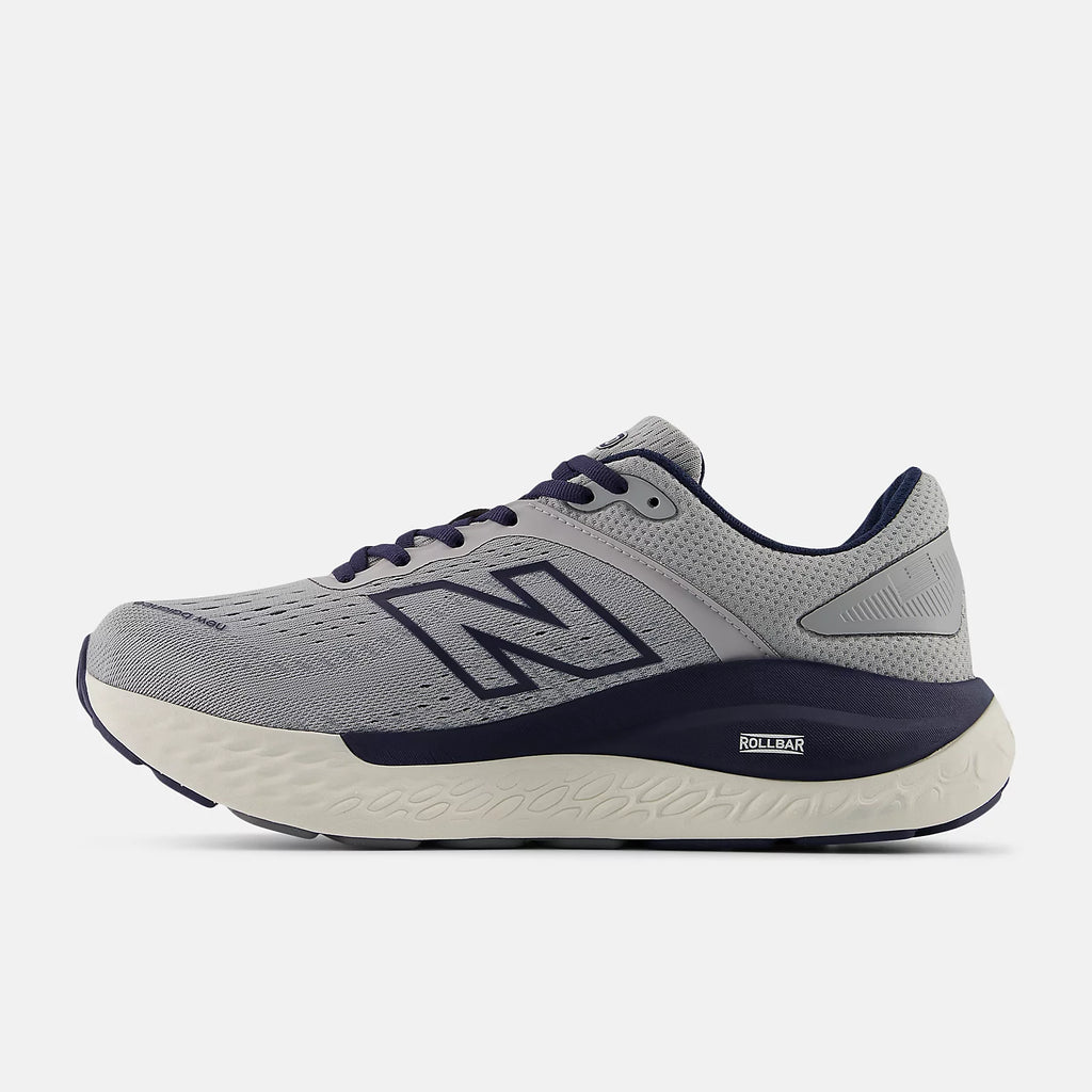 New Balance Men's Fresh Foam X 1540v4 Running Shoe - Aluminum Grey with NB Navy