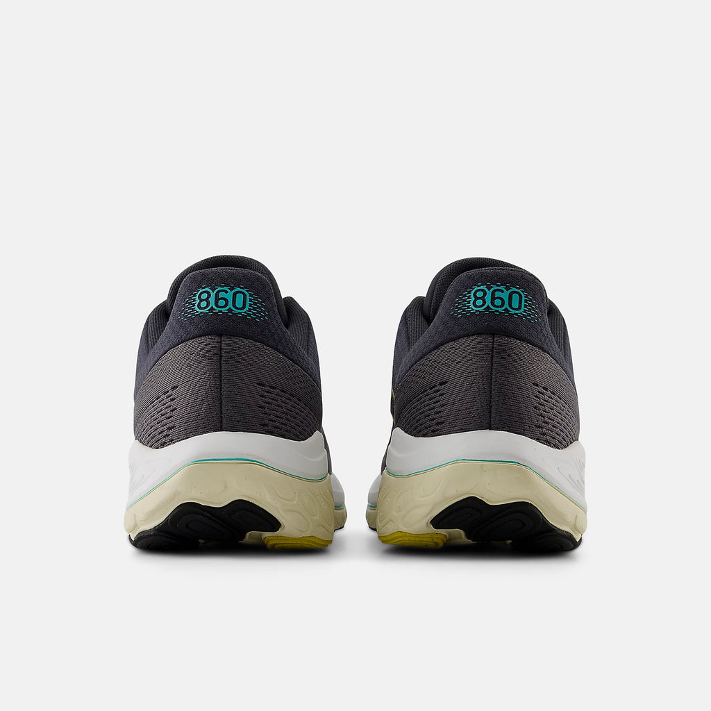 New Balance Men's Fresh Foam X 860v14 Running Shoe - Magnet with Ginger Lemon and Cyber Jade