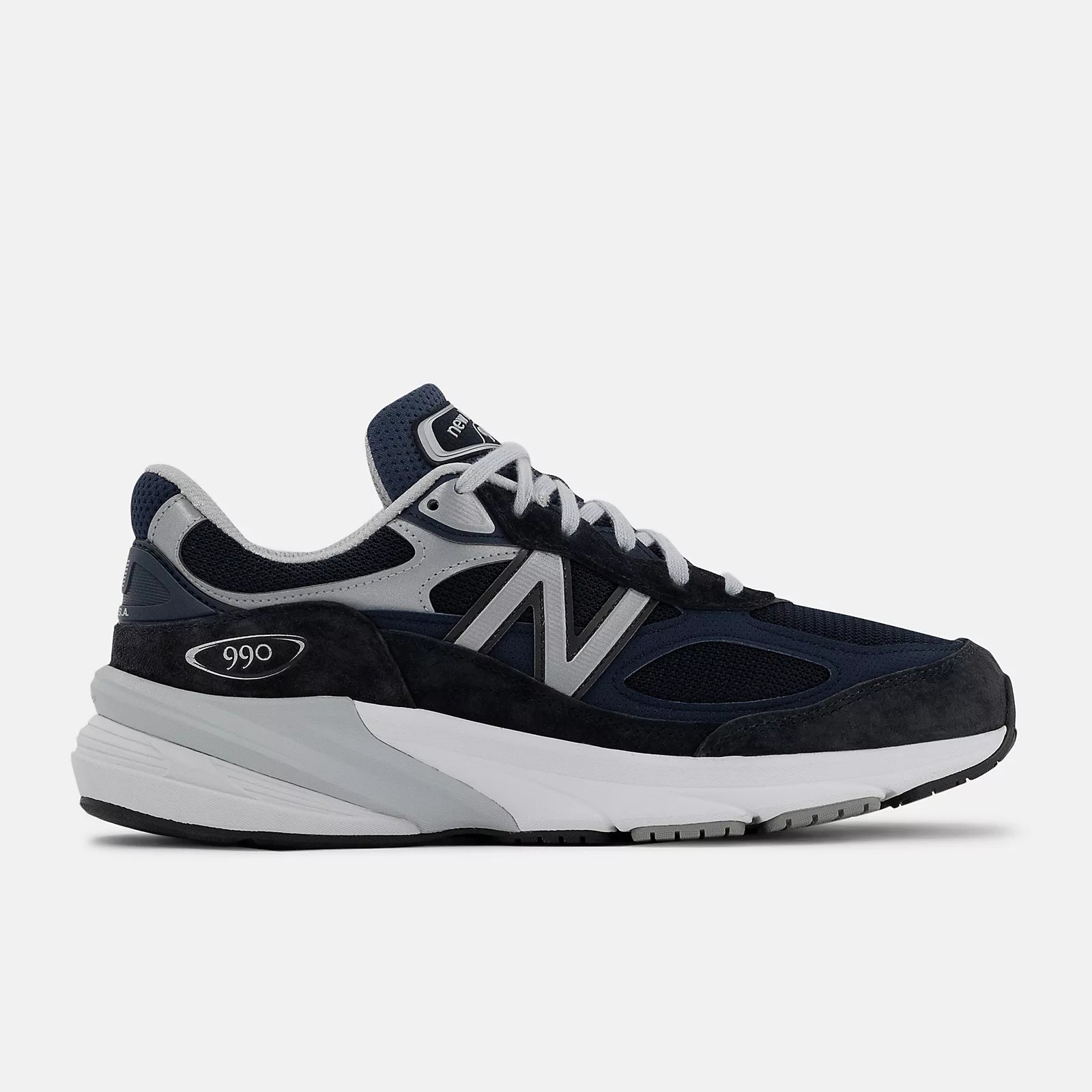 New Balance Men's Made in USA 990v6 Running Shoes - Navy with White