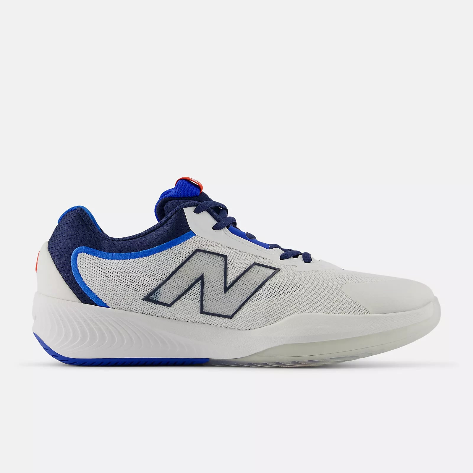 New Balance Men's FuelCell 996v6 Pickleball Shoes - White with Navy