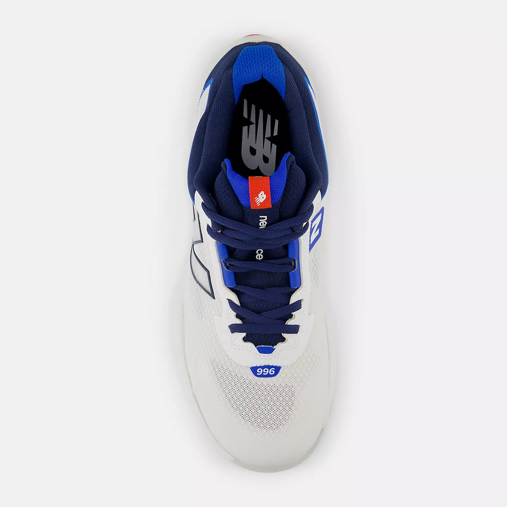 New Balance Men's FuelCell 996v6 Pickleball Shoes - White with Navy