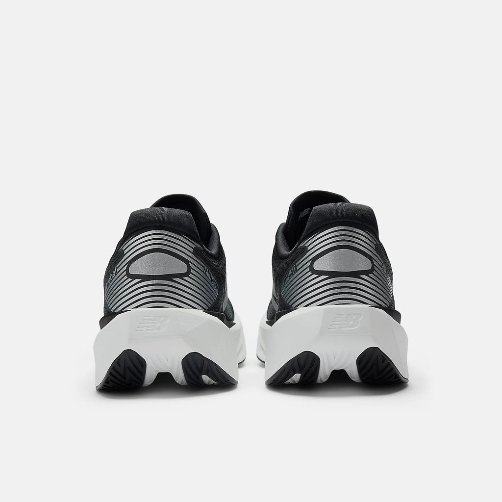 New Balance Men's FuelCell Rebel v5 Running Shoe - Black with Silver Metallic and White