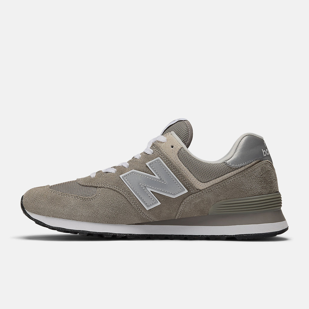 New Balance Men's 574 Core Lightweight Running Shoe - White Grey
