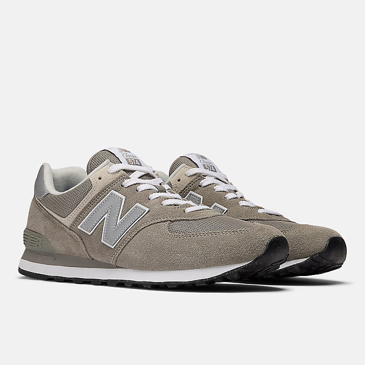 New Balance Men's 574 Core Lightweight Running Shoe - White Grey