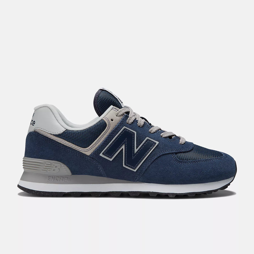New Balance Men's 574 Core Lightweight Running Shoe - White Navy