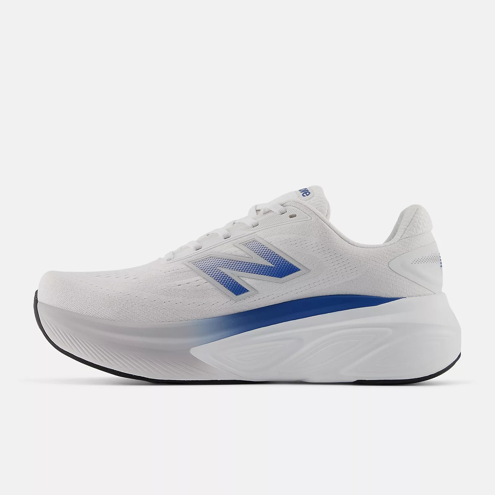 New Balance Men's Fresh Foam X More v6 Cushioned Running Shoe - NB 103 White with Blue Agate and Reflection