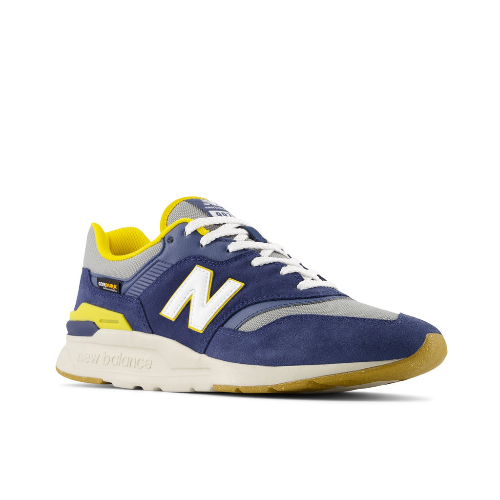 New Balance Men's CM997HYB Running Shoe - Yellow Blue