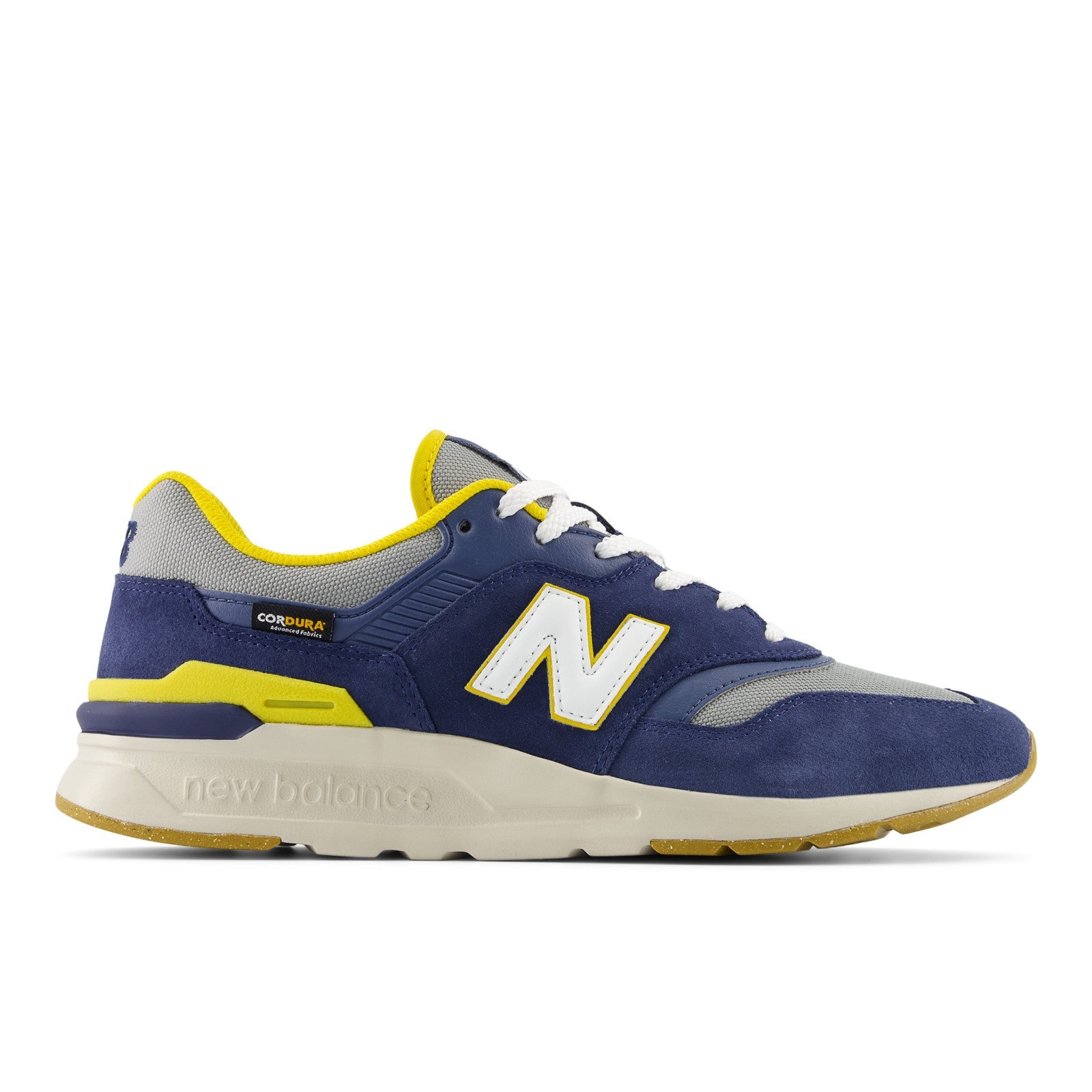 New Balance Men's CM997HYB Running Shoe - Yellow Blue
