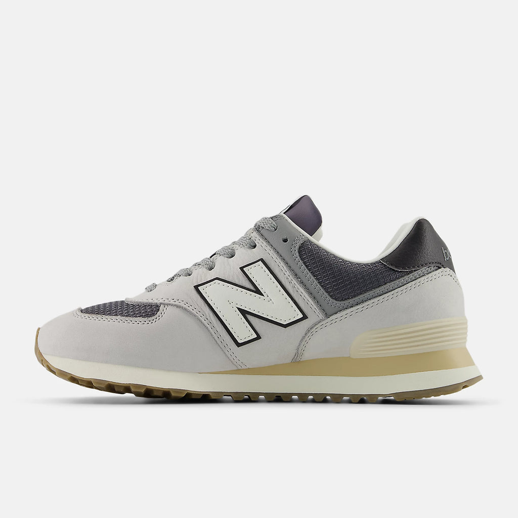 New Balance Unisex 574v2 Lightweight Sneaker - Grey Matter with Dark Silver Metallic