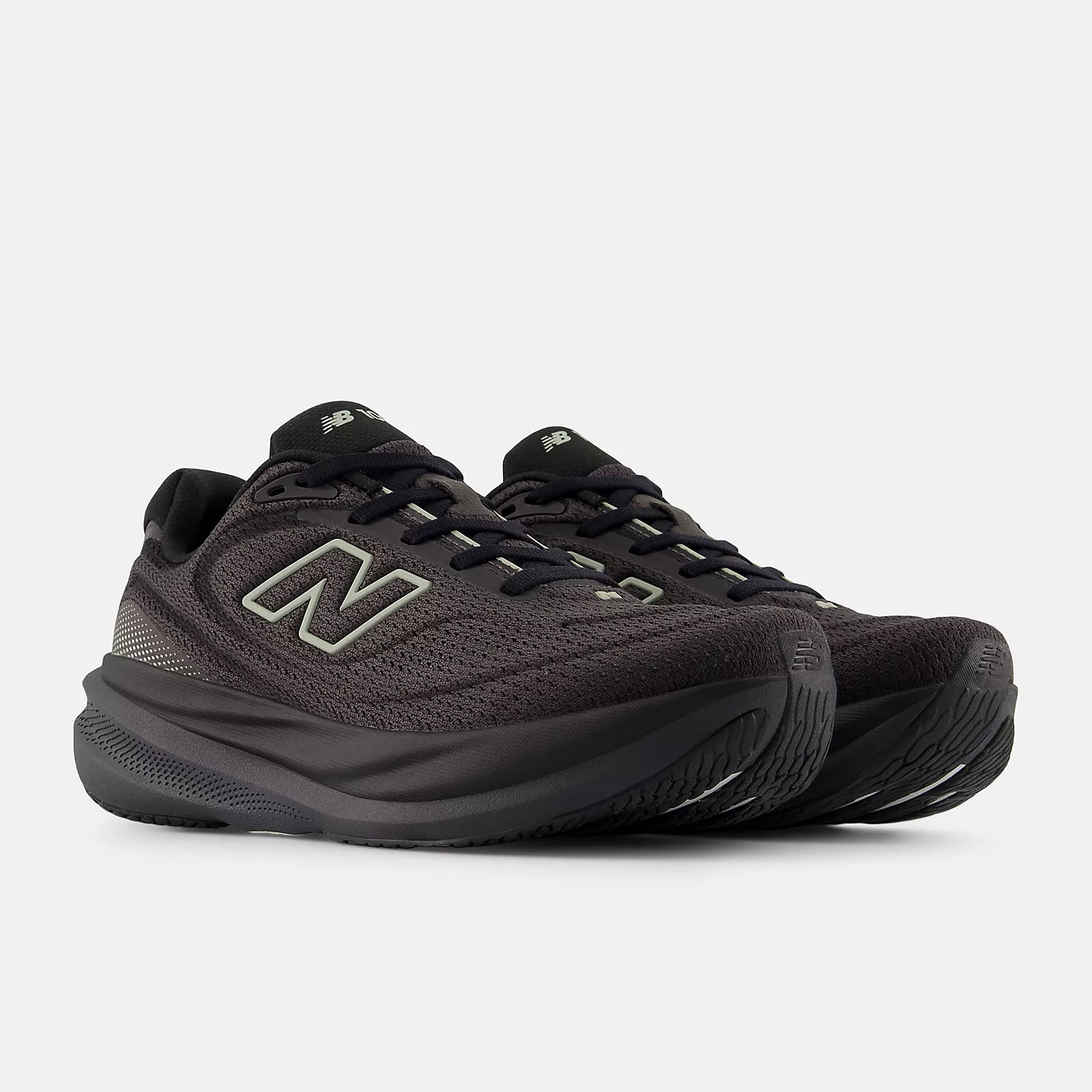 New Balance Women's Fresh Foam X 1080v15 Running Shoe - Black with Olivine and Faded Black