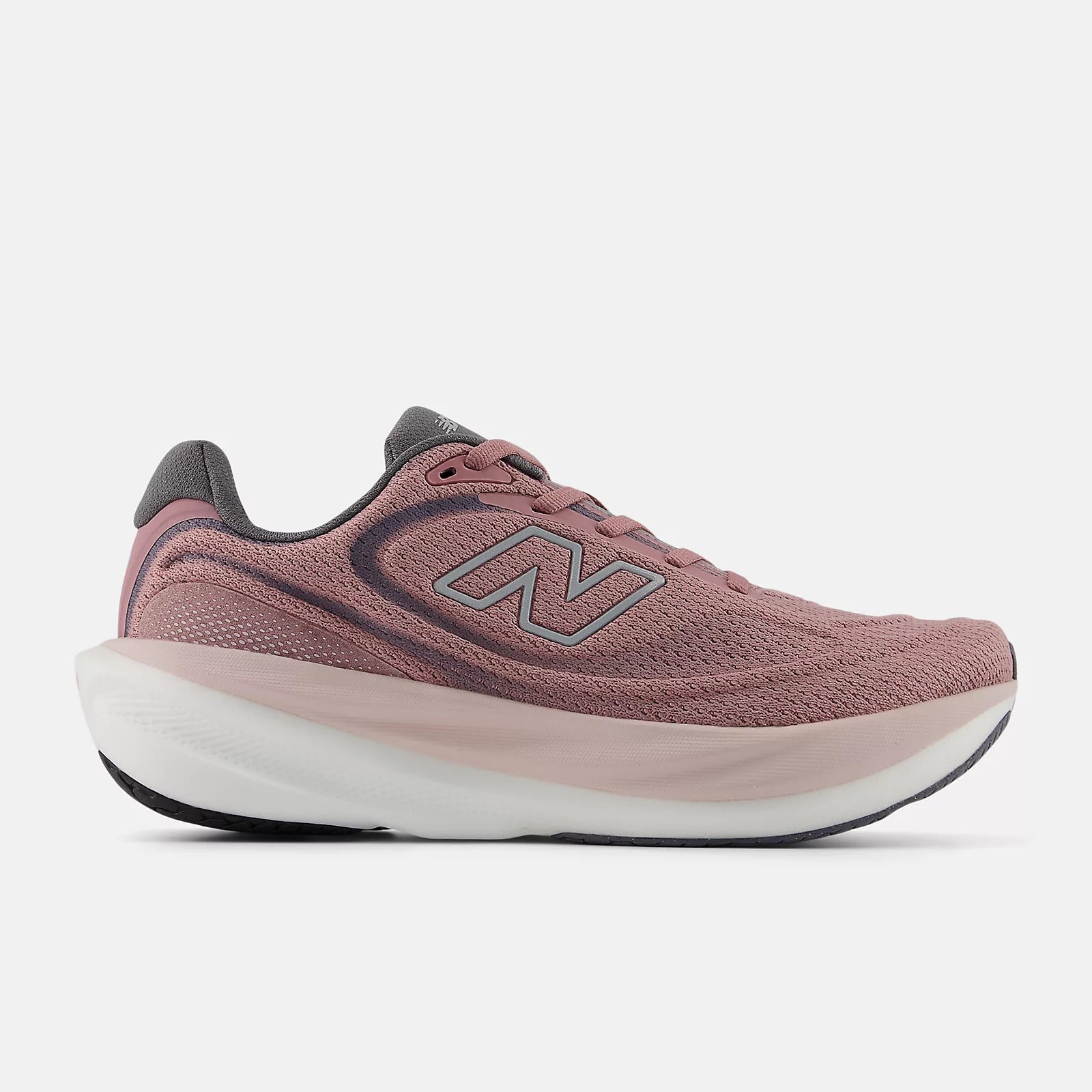 New Balance Women's Fresh Foam X 1080v15 Running Shoe - Rosewood with Silver Metallic and Neptune Grey