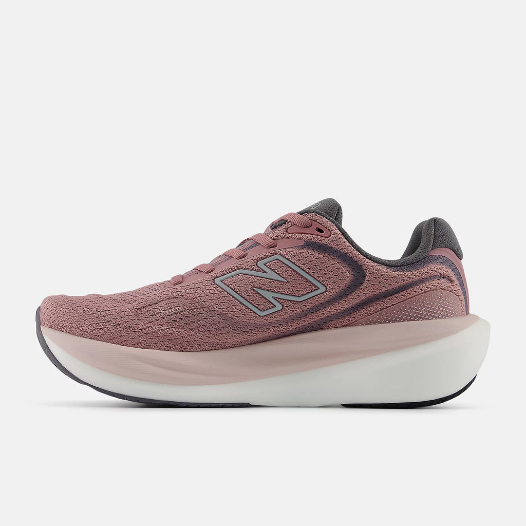 New Balance Women's Fresh Foam X 1080v15 Running Shoe - Rosewood with Silver Metallic and Neptune Grey