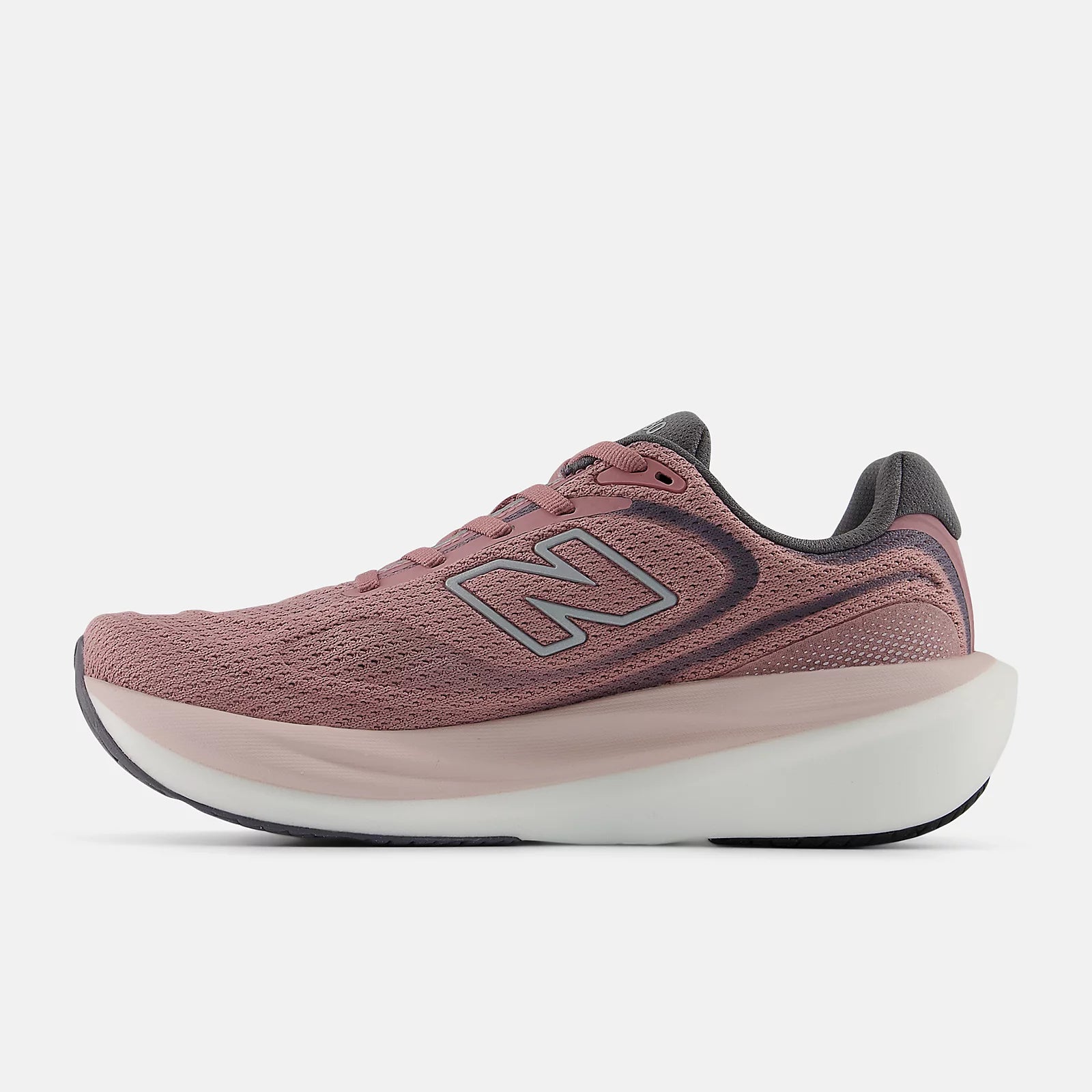 New Balance Women's Fresh Foam X 1080v15 Running Shoe - Rosewood with Silver Metallic and Neptune Grey