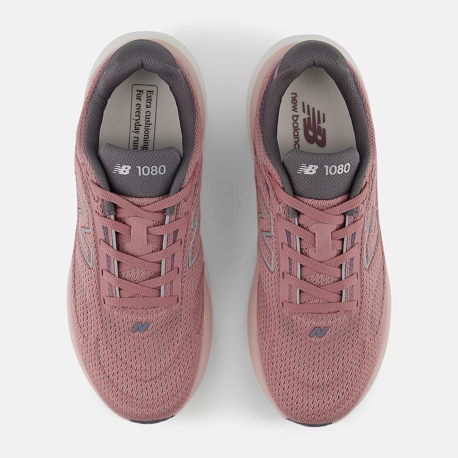 New Balance Women's Fresh Foam X 1080v15 Running Shoe - Rosewood with Silver Metallic and Neptune Grey