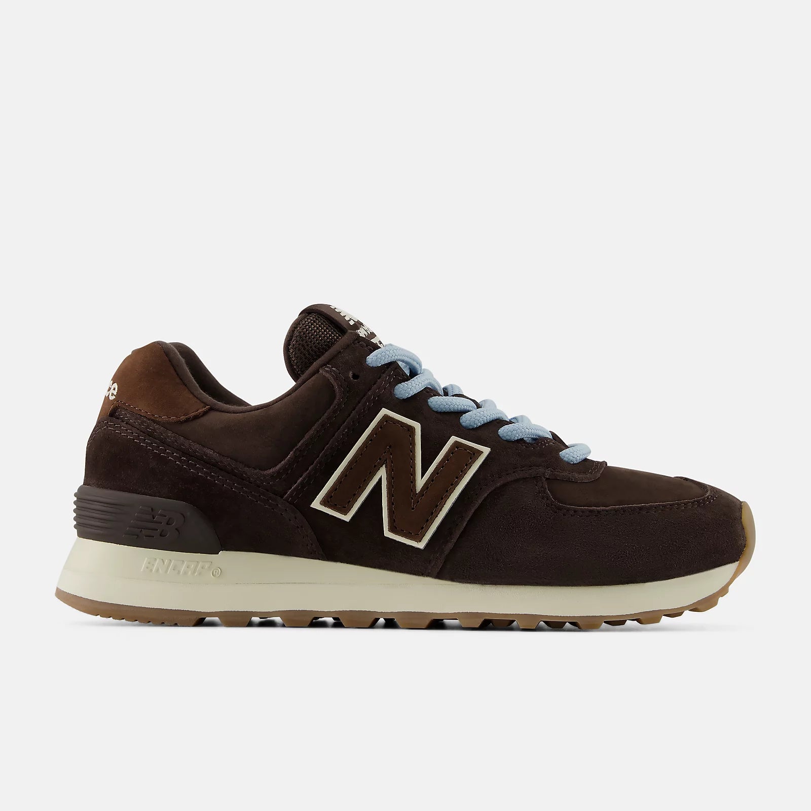 New Balance Women's 574 Sneaker - Black Coffee with Angora