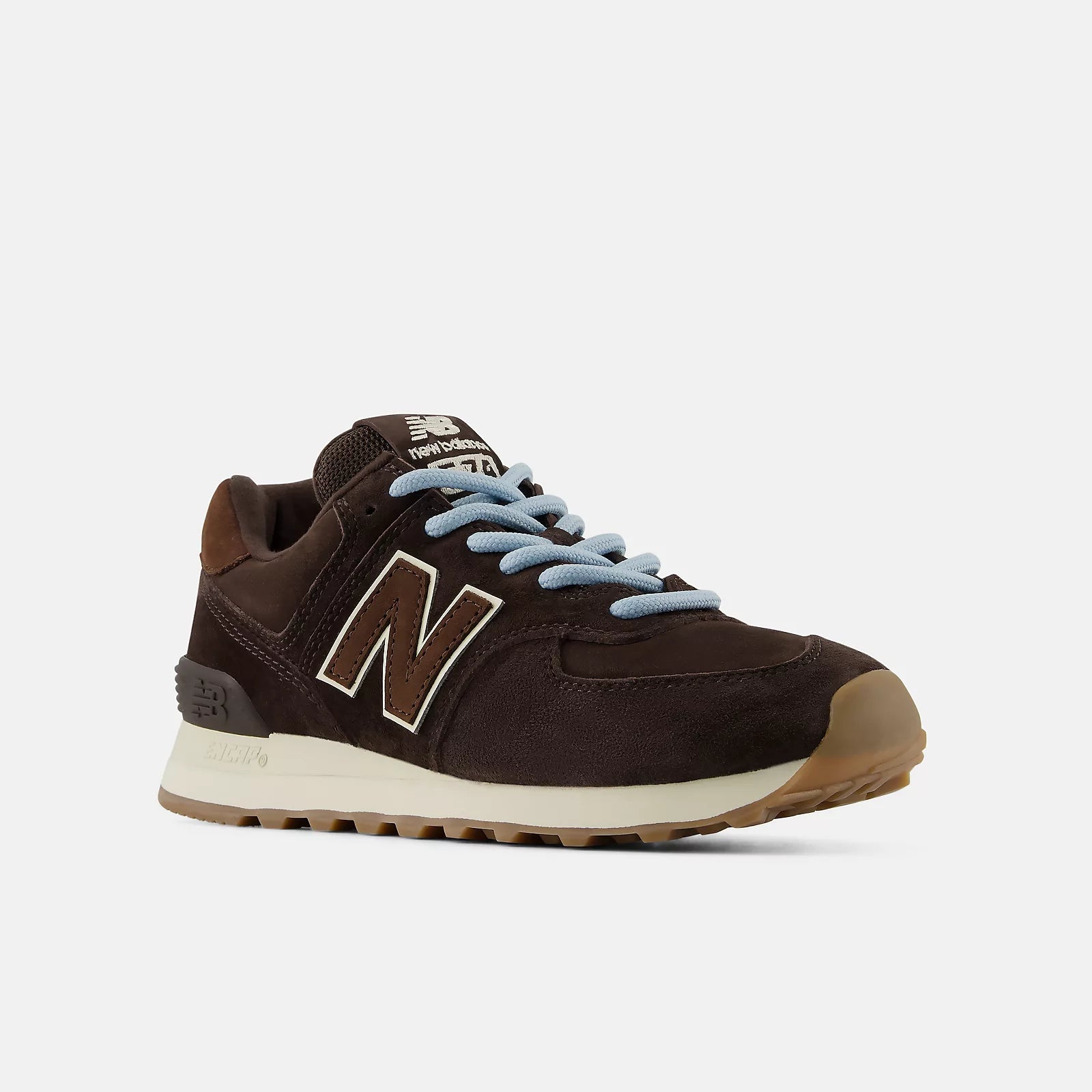 New Balance Women's 574 Sneaker - Black Coffee with Angora