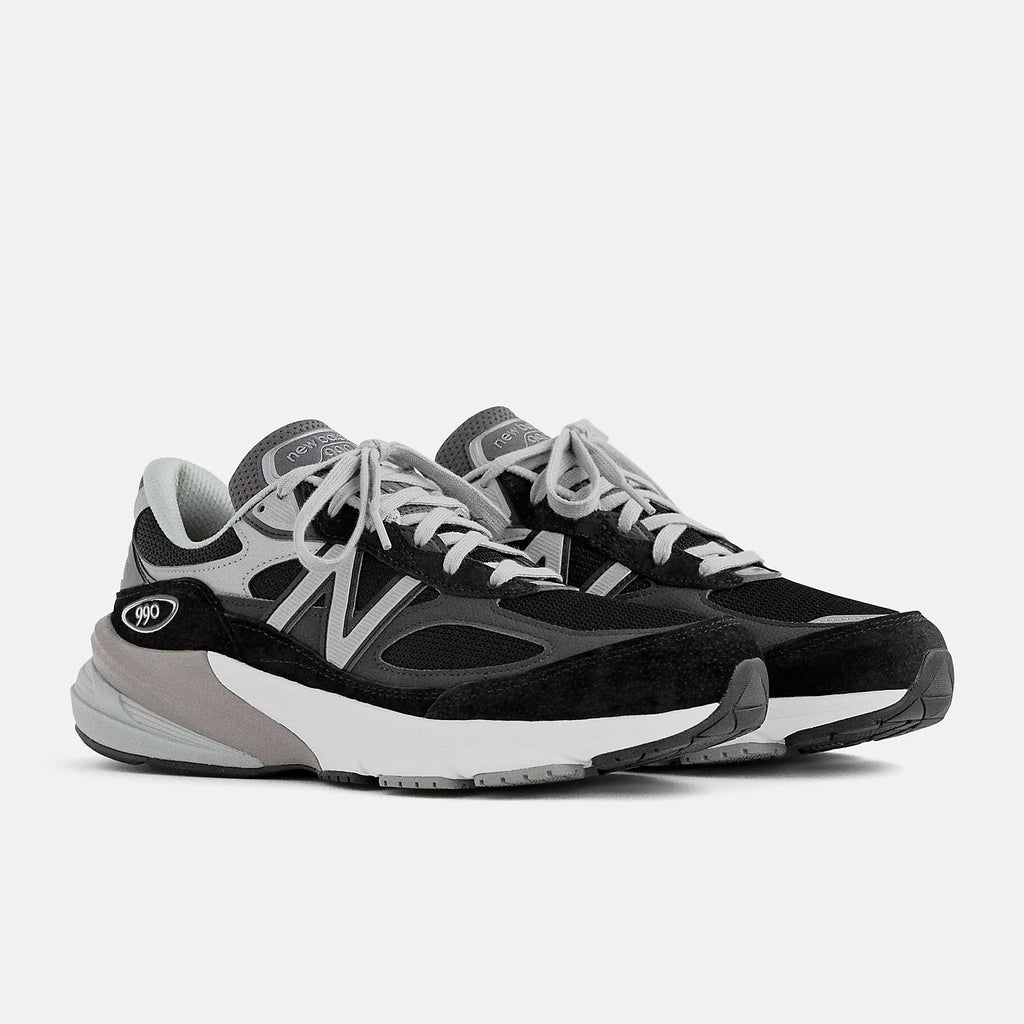 New Balance Women's Made in USA 990v6 Running Shoes - Black White