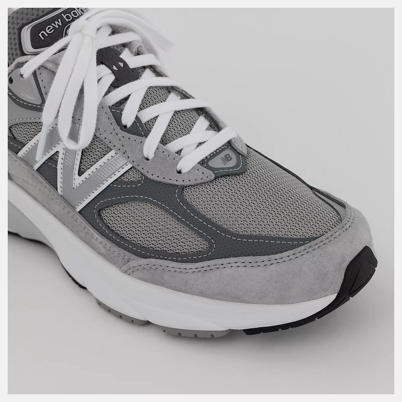 New Balance Women's Made in USA 990v6 Running Shoes - Grey with White
