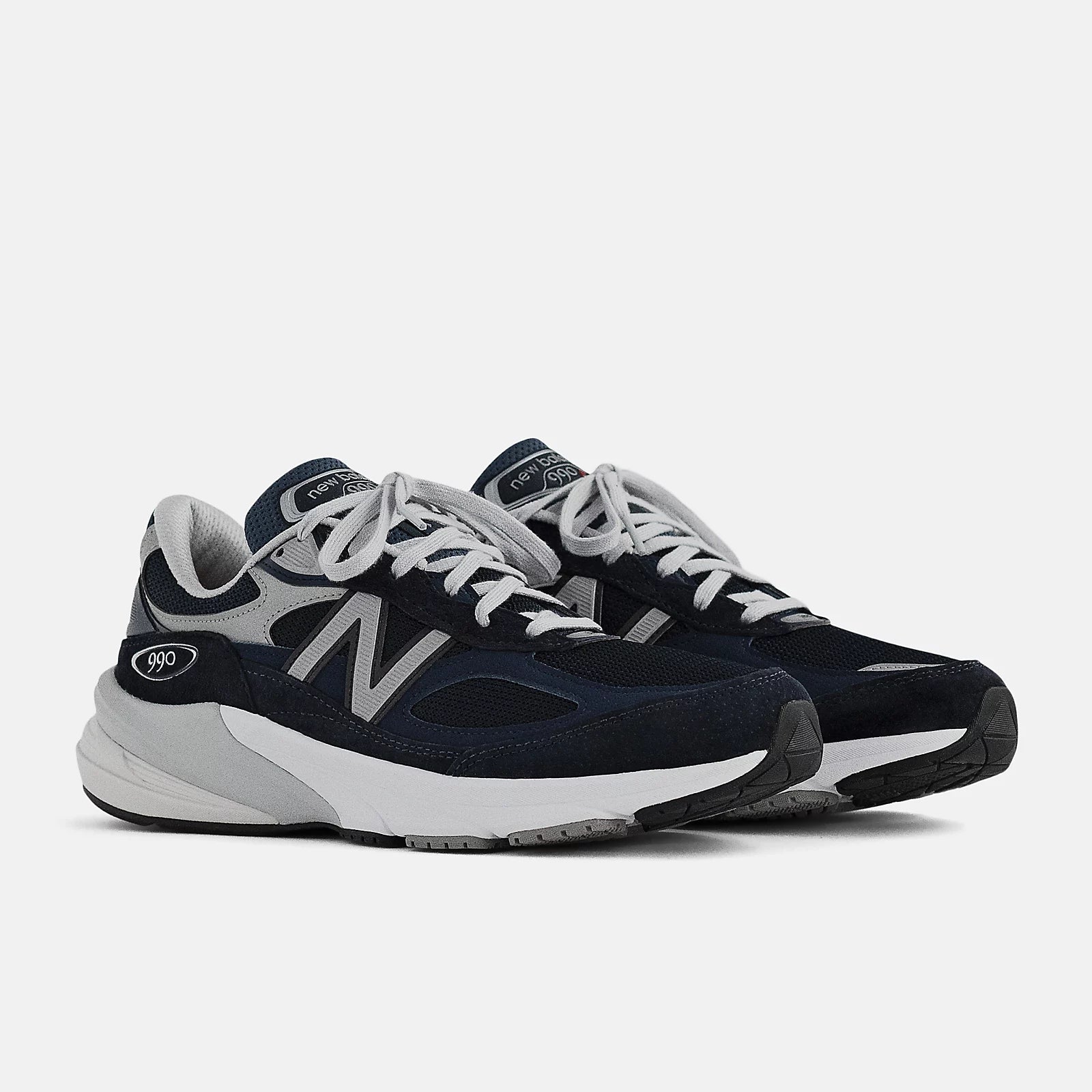 New Balance Women's Made in USA 990v6 Running Shoes - Navy with White