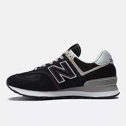 New Balance Women's 574 Core Lifestyle Sneaker - White Black