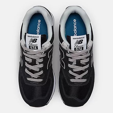 New Balance Women's 574 Core Lifestyle Sneaker - White Black