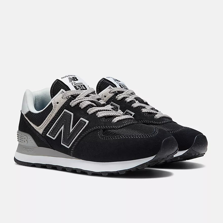 New Balance Women's 574 Core Lifestyle Sneaker - White Black